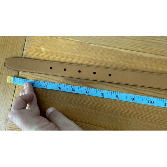 Lauren Ralph Lauren Genuine Leather Textured Size Large Women’s Belt Black - Picture 8 of 8